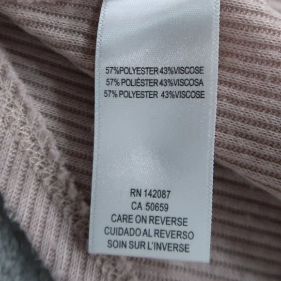 Simply Noelle Open Cardigan Womens Knit Sweater Baggy Relaxed Fit Pink L/XL - Picture 11 of 15